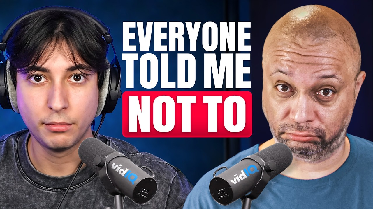 Bionic and podcast host Travis, with the words "Everyone told me not to"