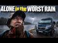 ARCTIC LIFE The Worst Heavy Rain Thunder Storm Of The Summer POV Cozy Van Living Camping Tacos