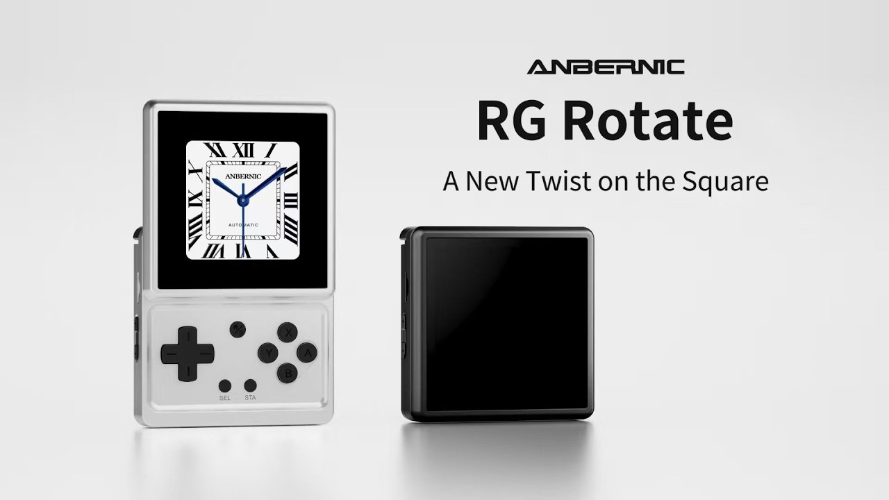 ANBERNIC RG Rotate Swivel-screen Android handheld &ndash; A New Twist on the Square！ - YouTube