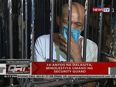 QRT: 14-anyos na dalagita, minolestiya umano ng security guard