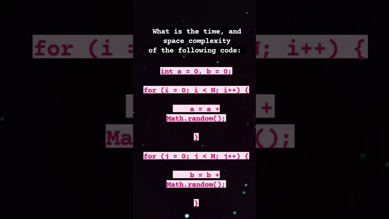What is the time Complexity and Space complexity of this code ???