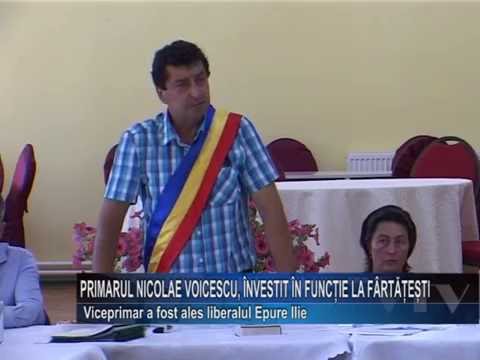 Primarul Nicolae Voicescu, investitit in functie la Fartatesti