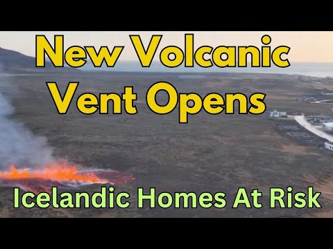 Amazing Drone Video With Geologist of New Volcanic Vent Opening Near Icelandic Homes