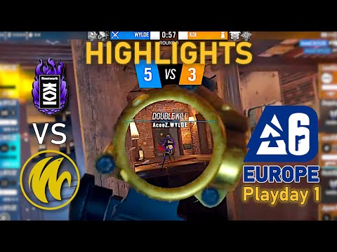 DESTROYED! WYLDE vs KOI - HIGHLIGHTS - Playday 1 - EUL 2023 Stage 2 - R6 Esport