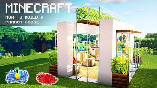Minecraft: How To Build a Parrot House