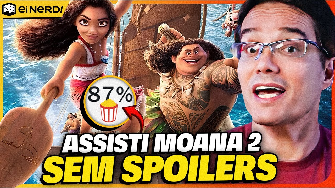 ASSISTI MOANA 2! A NOVA ANIMAÇÃO DA DISNEY FICOU BOA? O que achei [Sem Spoilers]