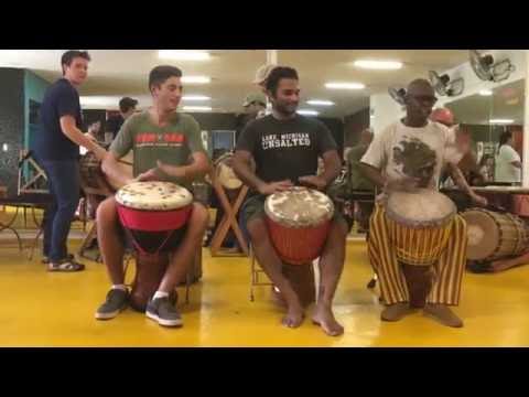 Mamady Keita plays djembe solo for rhythm Kudani with TTMDA team!