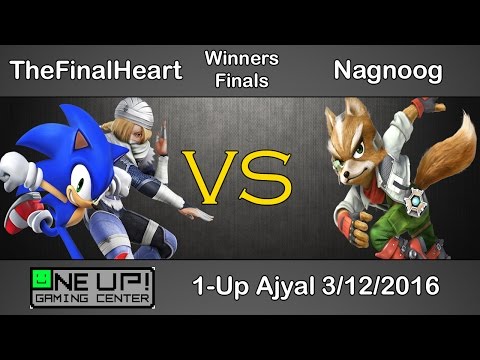 1-Up Ajyal 2016 - TheFinalHeart (Sonic, Sheik) VS Nagnoog (Fox) - Winners Finals