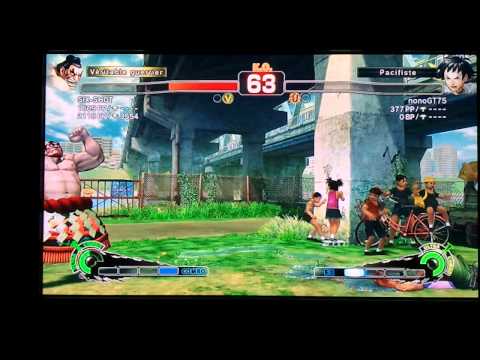 SIX-SHOT [Honda] vs nonoGT75 [Makoto] SSF4 AE 2012 Online Ranked Matches - PSN