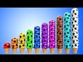 Ice Cream Scoops Soccer Balls To Learn Colors And Numbers For Kids 3D Toddler Learning Videos