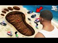 Franklin And Shinchan Found A Giant Footprint In GTA 5