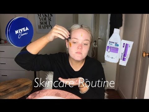 Night time skincare routine