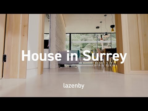 Contemporary new build home features a Cool Grey polished concrete floor throughout