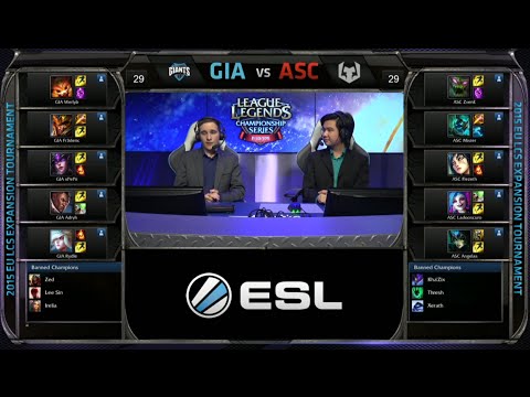 Ascension vs GIANTS! Game 2 | EU LCS Expansion Tournament Spring 2015 | ASC vs GIA G2