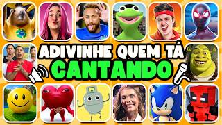 ADIVINHE QUEM ESTÁ CANTANDO! 🎤🎵 Verity, Emilly Vick, Neymar, Pipoca, Tchau Preguiça, Shrek