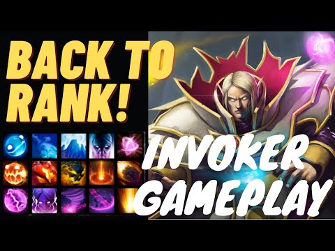 EXORT INVOKER RANKED GAMEPLAY - BACK TO RANK - Invoker Highlights #12