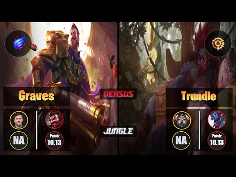 Svenskeren GRAVES (Jungle) [Phase Rush] VS TRUNDLE - Challenger NA Patch 10.13