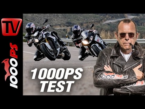 1000PS Test - BMW S 1000 R vs S 1000 RR 2017 | Supersport vs Nakedbike auf der Landstrasse