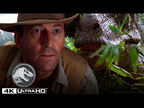 Jurassic Park | “Clever Girl” Muldoon Is Eaten by a Velociraptor (Edited)