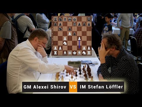 GM Alexei Shirov vs  IM Stefan Löffler | Alekhine Defense | Emanuel Lasker Memorial Blitz Chess 2018