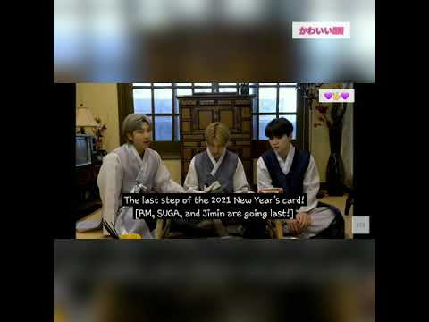 BTS "Let's Make New Year's Card🎆🎇🎉🎊🐂