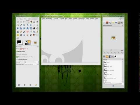 Gimp Lernen teil 1 Die Arbeitsoberfläche [Deutsch]