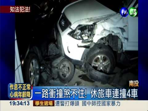 警酒駕撞4車 知法犯法"醉"該死!