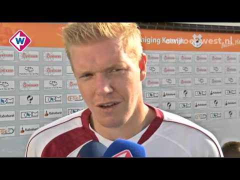 Niels Redert na afloop van Katwijk-Excelsior Maassluis