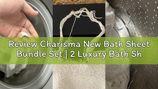 Review Charisma New Bath Sheet Bundle Set | 2 Luxury Bath Sheets 35 W X 70 L (White)