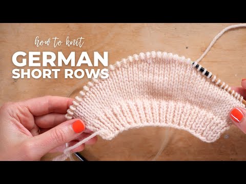How to knit German short rows