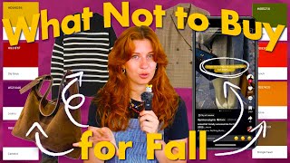 Fall Clothing You Will Always Regret Buying | How To Stop Wasting Money On Bad Fashion Purchases