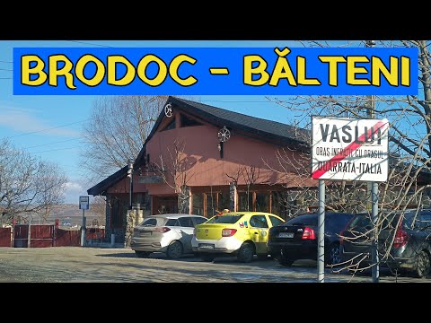 Drumul BRODOC - BALTENI traseu video 4K 31 decembrie 2021