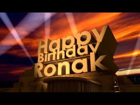 Happy Birthday Ronak