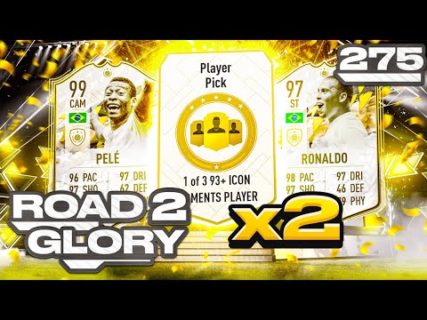 I OPENED TWO 93+ ICON MOMENTS PLAYER PICKS! ROAD TO GLORY 275