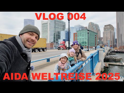 Aida World Cruise 2025 - VLOG 004 - Boston USA