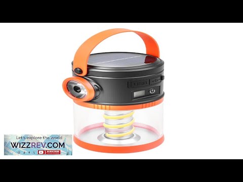 IPRee Outdoor Solar Portable Camping Light Power Display Double Light Source Lamp Power Bank Review