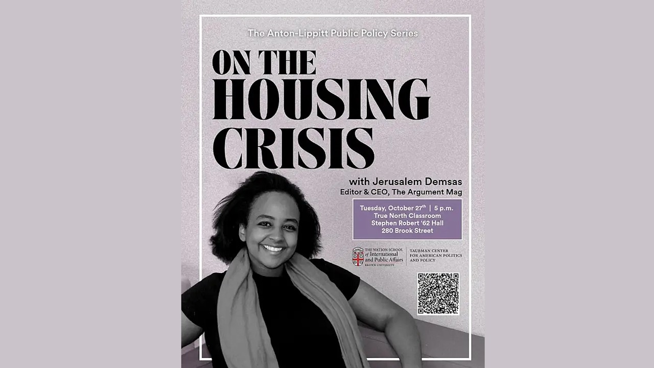 The Housing Crisis in America: An Anton-Lippitt Lecture Featuring Jerusalem Demsas