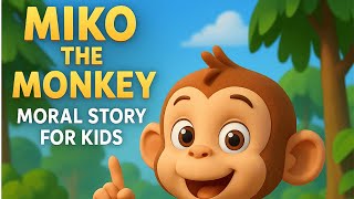 Miko The Monkey | English Moral Stories | Bedtime Stories | Story for Kids