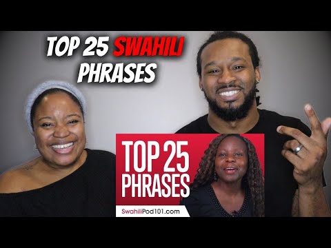 American Couple Learns SWAHILI! | Top 25 Swahili Phrases