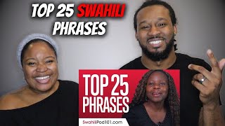 American Couple Learns SWAHILI! | Top 25 Swahili Phrases