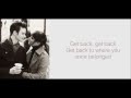 Glee - Get Back (Lyrics)
