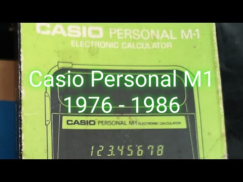 1970s and early 1980s Pocket Calculators - The Casio Personal M1