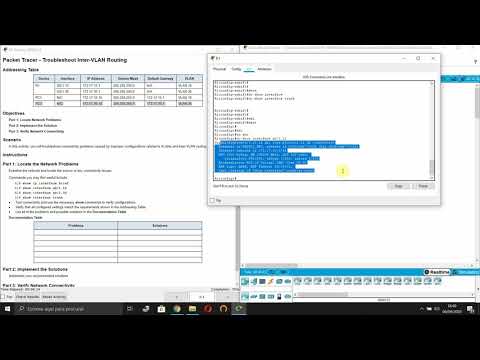 4.4.8 Packet Tracer - Troubleshoot Inter Vlan Routing (CCNAv7)