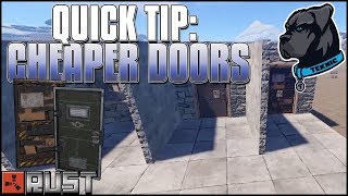 Cheaper Armored Doors - Rust Base Building Quick Tips