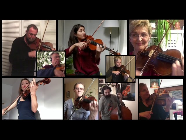 Más de cuarenta músicos de la OSCyL interpretan el Himno de la Alegría desde el confinamiento.