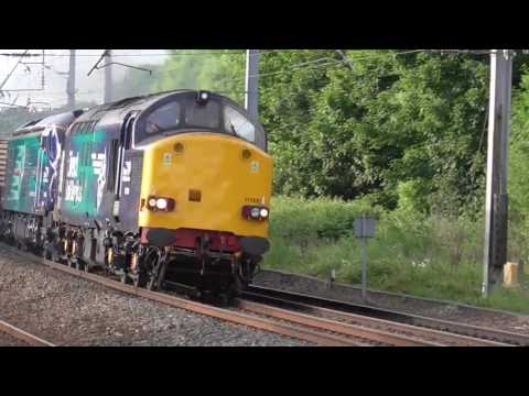 37069 with 68020 dit 6k73 Sellafield - Crewe flasks, 14th June 2016