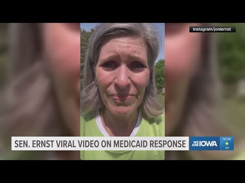 Sen. Joni Ernst posts apology to social media after viral video of Medicaid response