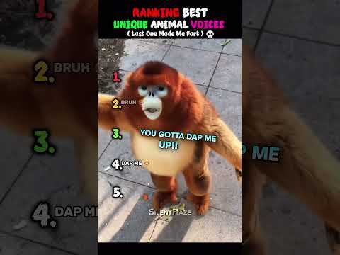 Ranking The Best Unique Animal Voices Ever!! 🐾 #funny #shorts