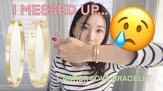 Why I Regret Buying My Cartier Love Bracelet SMALL Model…! Story time 😭