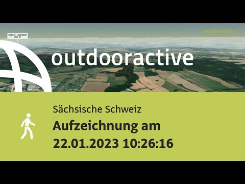 Wanderung in der Sächsischen Schweiz: Aufzeichnung am 22.01.2023 10:26:16